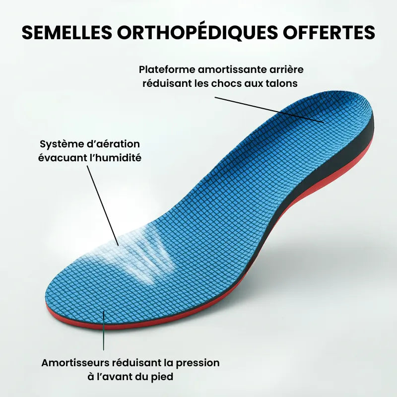 ErgoConfort+ - Baskets à confort orthopédique pour femme