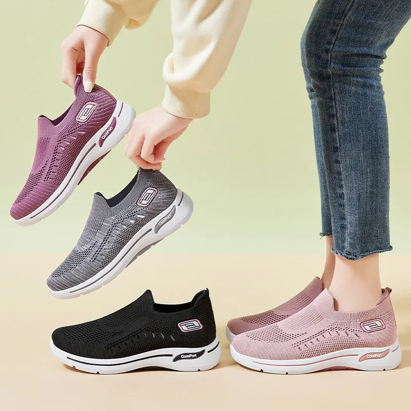 ErgoConfort+ - Baskets à confort orthopédique pour femme